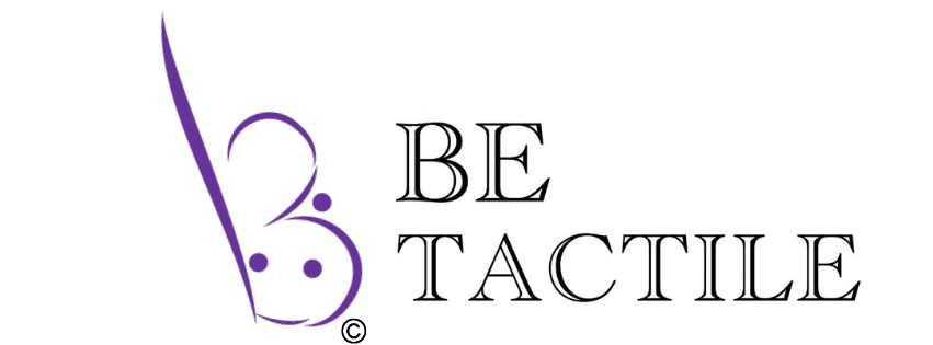 The Be Tactile Logo – A Symbol of Elegant Accessibility. The Be Tactile logo blends intention and grace, representing our mission to make creativity accessible to all through touch. The stylized “B” with three dots honors Braille, inviting everyone, regardless of ability, to create and express through touch. A single bold stroke beside the “B”. The elements combine warrior abilities, refinement, care, tradition and celebrating accessibility and working together